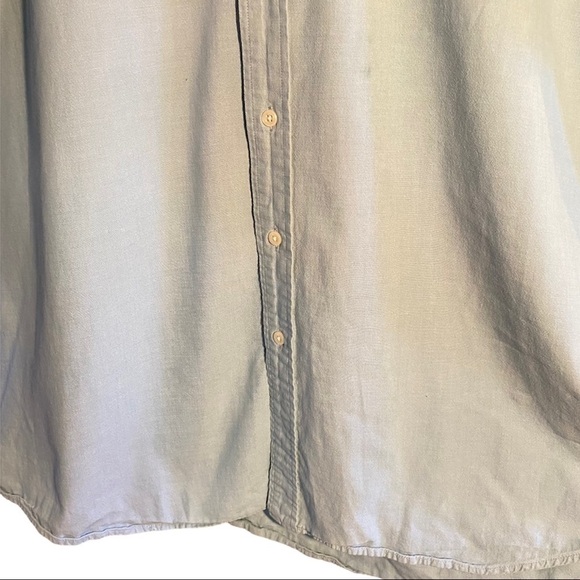 L.L. Bean Men's 100% Cotton Button Front Shirt Blue Size XXL-Tall - Picture 4 of 13